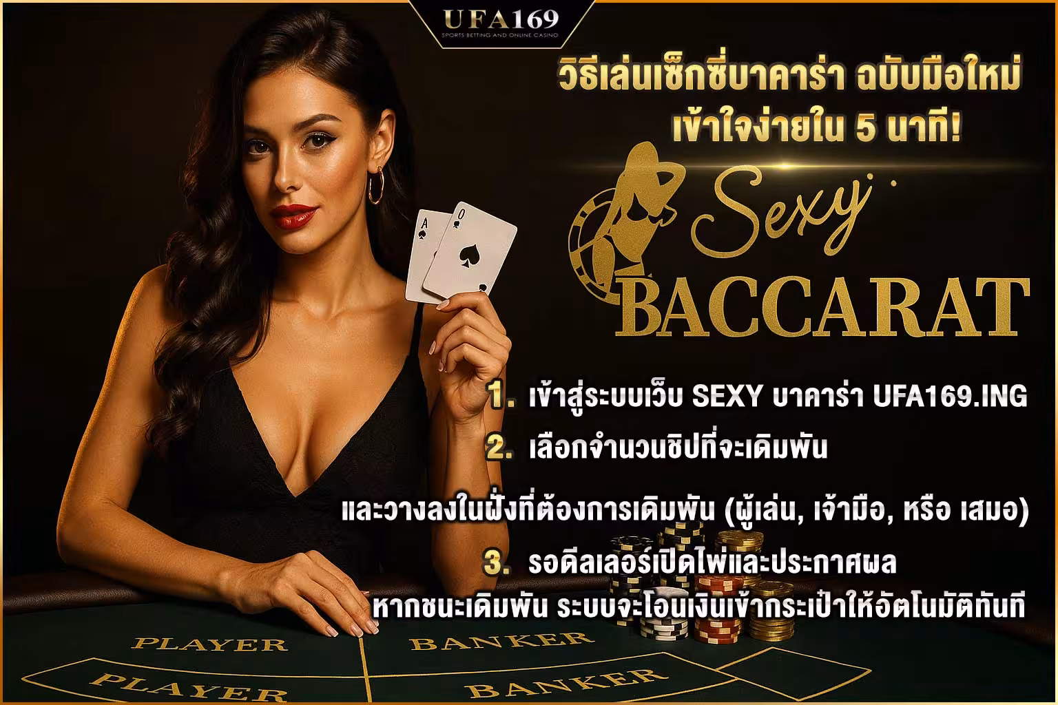 How to play Sexy Baccarat for beginners. Easy to understand in 5 minutes!
